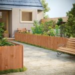 Ograda za vrt 203 x 60 cm - Svijetlo smeđa