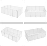 Ograda za igru ​​zamoraca, hrčaka, zečić 142 x 72 x 45 cm - Image 6