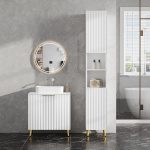 Ormarić za umivaonik bijelo zlato 60 x 62 x 30 cm