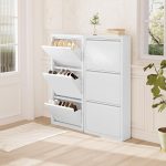 Ormarić za cipele s 3 pretinca 50 x 106 x 15 cm