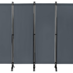 Pregrada od 4 dijela 224 x 182 cm, tamno siva