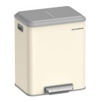 Kanta za otpad, soft-close, 2x15L, bež - - Image 2