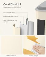 Kanta za otpad, soft-close, 2x15L, bež - - Image 4