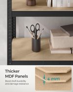 Čelični regal s 5 nivoa, 50x100x200 cm, crni - - Image 8