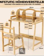 Dječiji stol od bambusa - Image 2