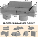 14-djelna dječja sofa - Image 2
