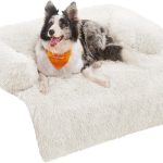 Plush krevetić za pse, 80x75x16 cm, bijela -