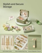 Kutija za nakit, kompaktna i elegantna, laurel zelena - - Image 5