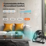 Podni ventilator 60 cm, 200 W - - Image 5