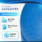 Filterska pumpa za bazen, plava - - Image 4