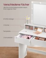 Toaletni stolić s ogledalom i sijalicama - Image 4