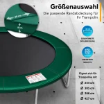 Zaštitni rub za trampolinu 427 cm, zeleni - - Image 3