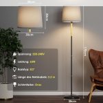Podna lampa (crna) - Image 3