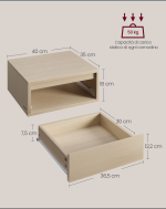 Set od 2 noćna ormarića sa svjetlom - Image 6
