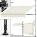 Sklopiva tenda za balkon/terasu 300 cm, bež -