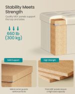 Sklopivi tabure s prostorom za odlaganje 110 cm - - Image 3