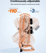 Podni ventilator 30 cm bakar, 45W - - Image 2
