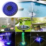 Solarna fontana s LED rasvjetom 4W, crna - - Image 6