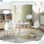 Okrugli dječji stol s 2 stolice - Image 3