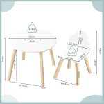 Okrugli dječji stol s 2 stolice - Image 4