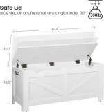 Komoda za odlaganje 99,4 cm, bijela - Image 5