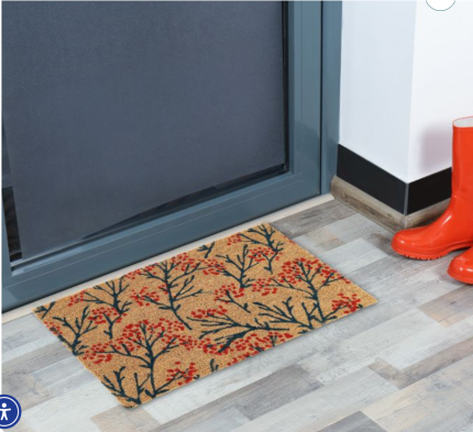 Otirač za vrata s uzorkom grana