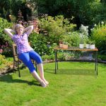 Niska drvena vrtna stolica - Image 5