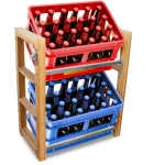 Stalak za gajbe za pića od bambusa