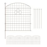 Metalna vrtna ograda sa 5 dijelova ograde