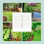 Metalna vrtna ograda sa 5 dijelova ograde - Image 3