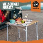 Sklopivi kamperski stol od bambusa 120 × 12 × 20 cm