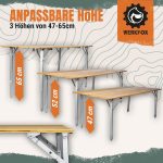 Sklopivi kamperski stol od bambusa 120 × 12 × 20 cm - Image 6