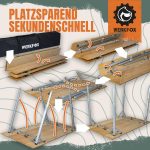 Sklopivi kamperski stol od bambusa 120 × 12 × 20 cm - Image 5