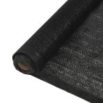 Mreža za privatnost HDPE 2x50 m Crna 150 g/m²
