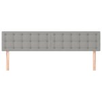 Uzglavlja 2 kom svjetlosiva 90x5x78/88 cm od tkanine - Image 3