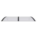 Nadstrešnica za vrata crna 150 x 100 cm polikarbonatna - Image 4