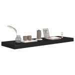 Plutajuća zidna polica crna 80 x 23,5 x 3,8 cm - Image 2