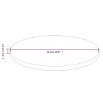 Okrugla ploča stola svijetlosmeđa Ø50 x 1,5 cm - Image 4