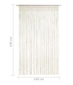 Makrame zavjesa 140x240 cm pamuk - Image 3