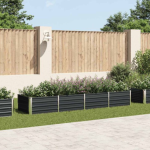 Povišena vrtna gredica antracit 320x80x45 cm pocinčani če