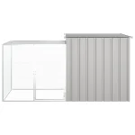 Kavez za kokoši sivi 200 x 91 x 100 cm - Image 3