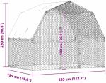 Ograđeni prostor za kokoši, 285 x 195 x 230 cm - Image 5