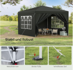 Šator u obliku pagode za kampiranje i festival, imetalnog - Image 3