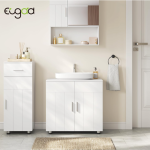 Kupaonski ormarić ispod umivaonika s 2 vrata, bijela, 60