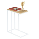 Elegantni stolić za kauč s metalnim okvirom u bijeloj boj