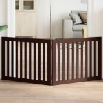 Vrata za pse Set od 2 komada, smeđa, 2 x 157 x 58 cm