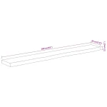 Zidna polica, Pravougaona, 160x20x2,5 cm - Image 6