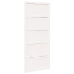 Vrata za štalu, Bijela, 80 x 2,5 x 208 cm - Image 3