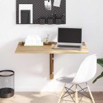 Sklopivi zidni stol hrast 100 x 60 cm