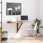 Sklopivi zidni stol hrast 100 x 60 cm - Image 2